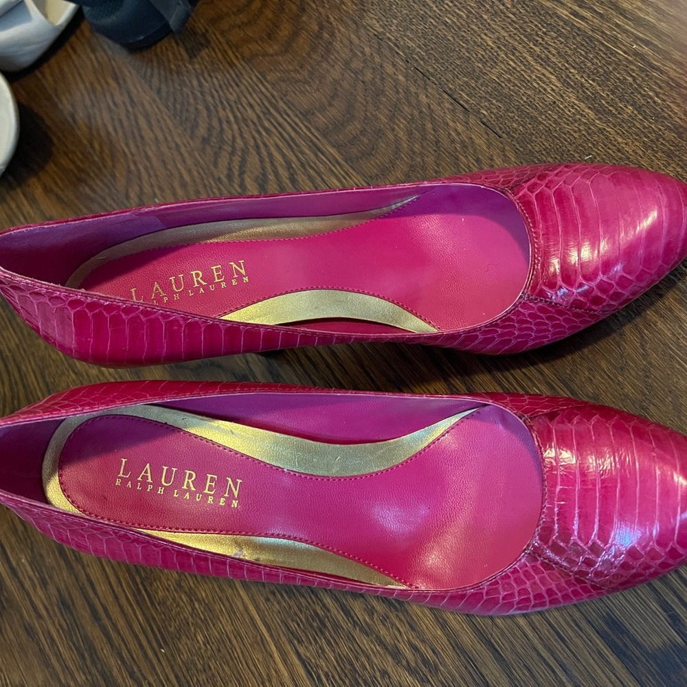 Pink Ralph Lauren High Heel Pumps